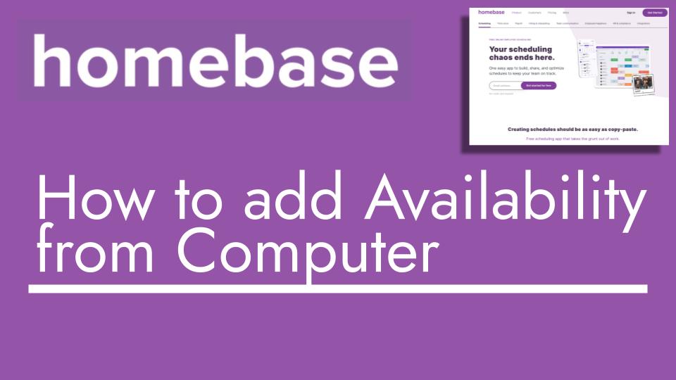 How to add your availability from a computer with homebase - header image