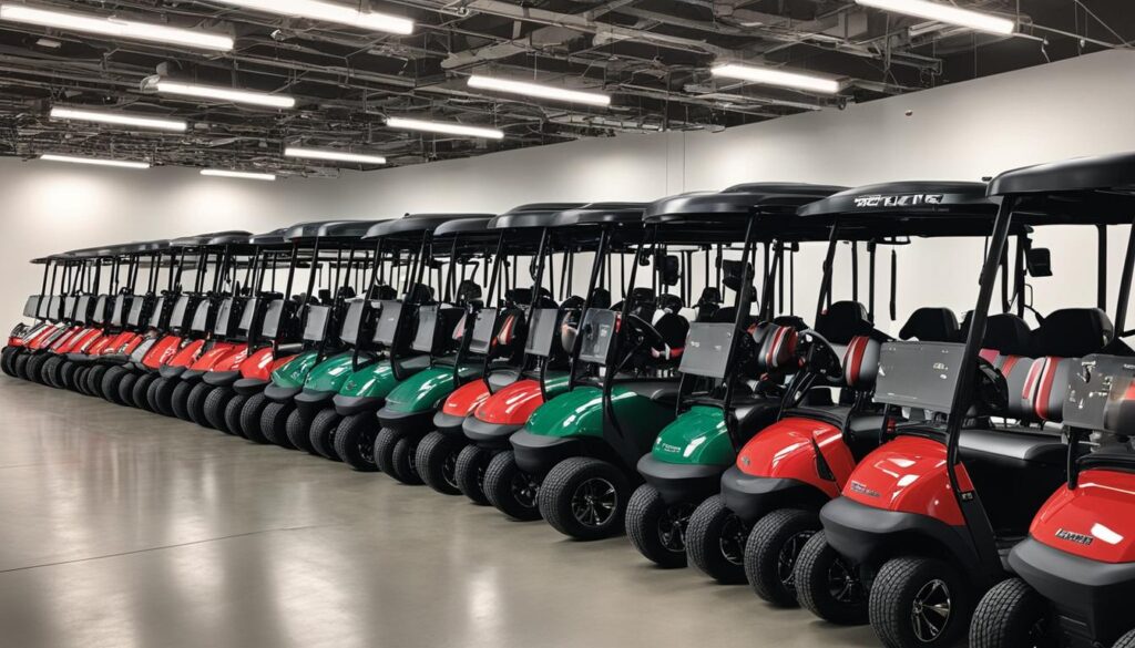 Golf cart rental fleet management