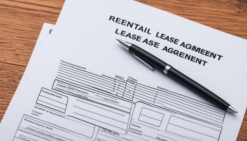 Landlord-tenant lease agreement