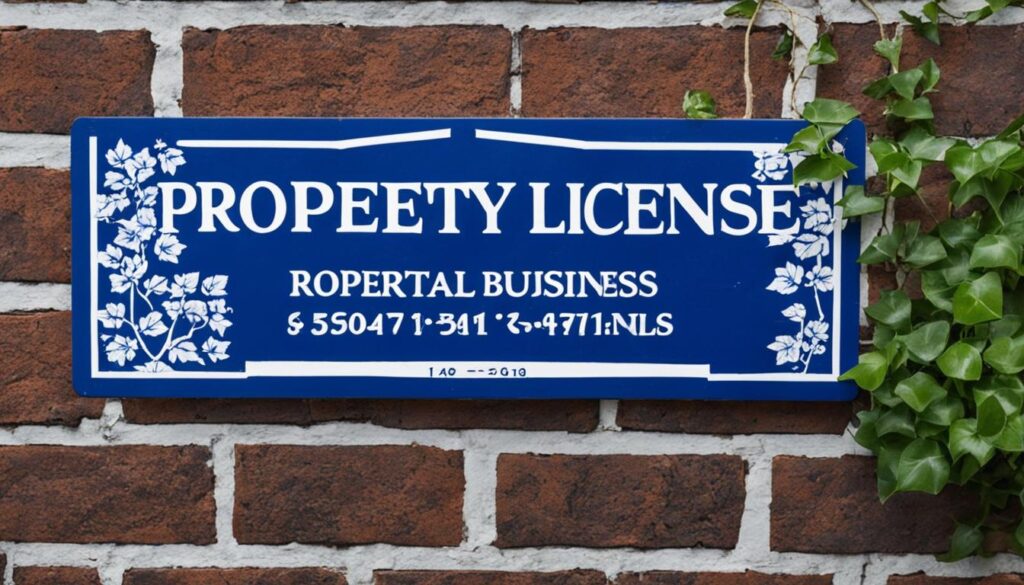 Business license for property rental