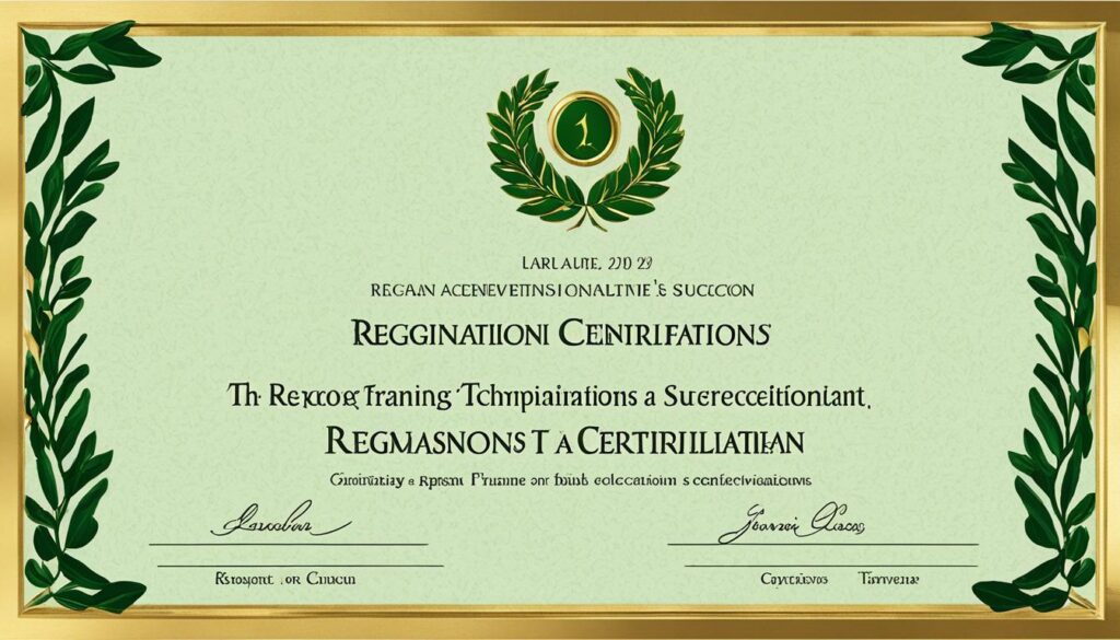 Training diploma