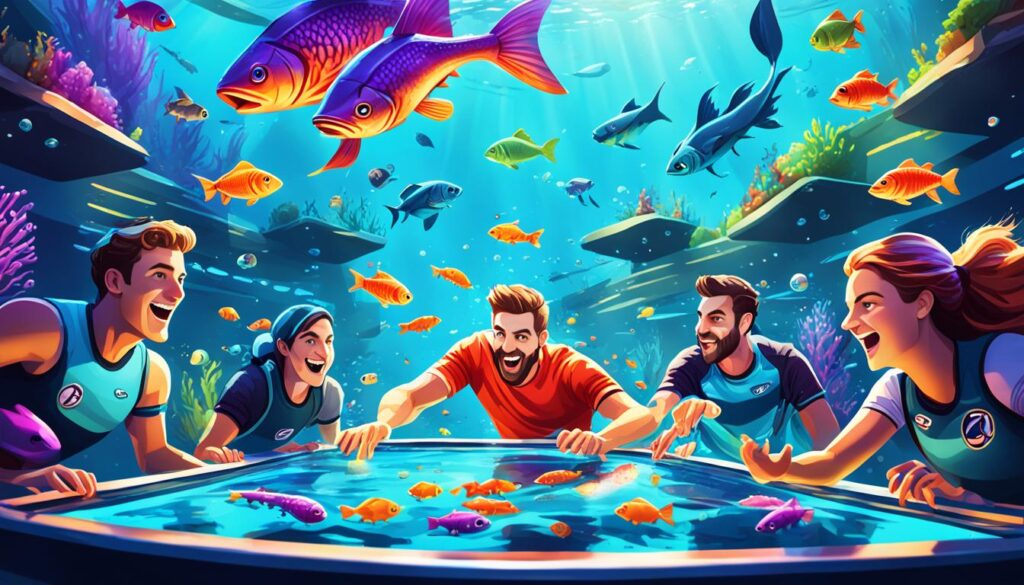 Immersive fish table game experience