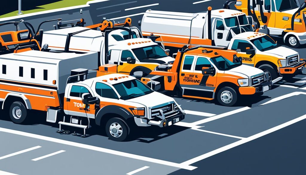 Tow trucks and equipment for roadside service business