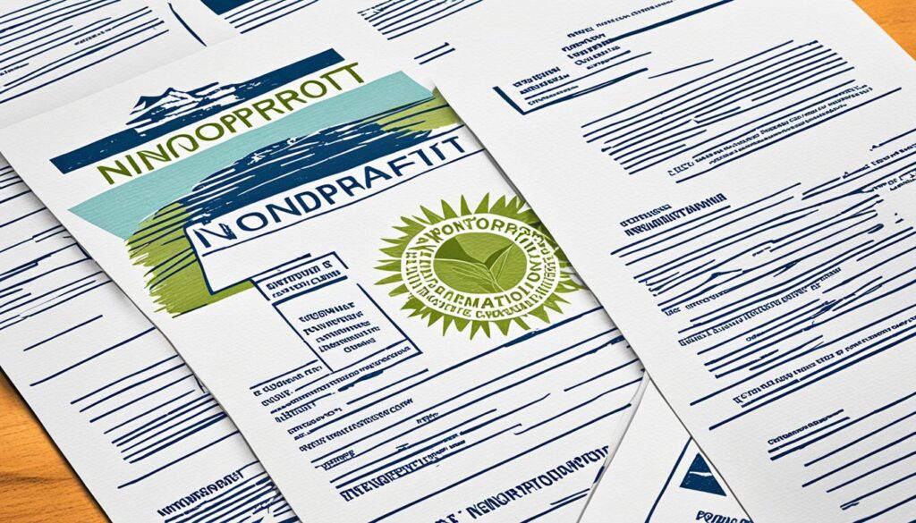 Non profit formation paperwork