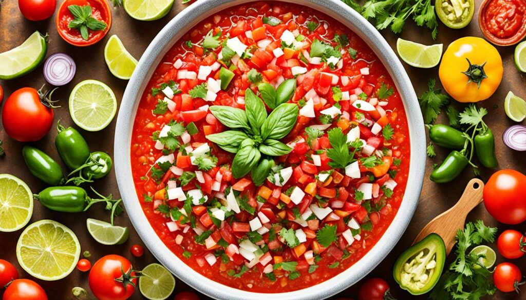 Various salsa types